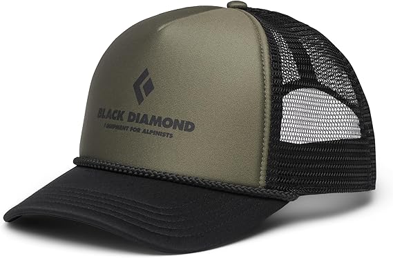 Black Diamond Flat Bill Trucker Cap, Tundra-Black