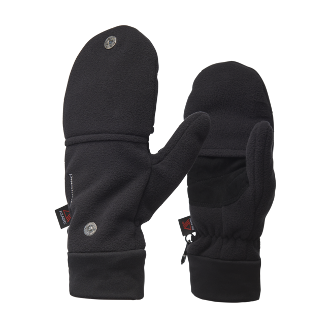 Black Diamond Windweight Mitt Softshell Gloves, Black
