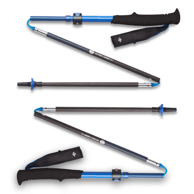 Black Diamond Distance Carbon Flz Trekking Poles, Ultra Blue