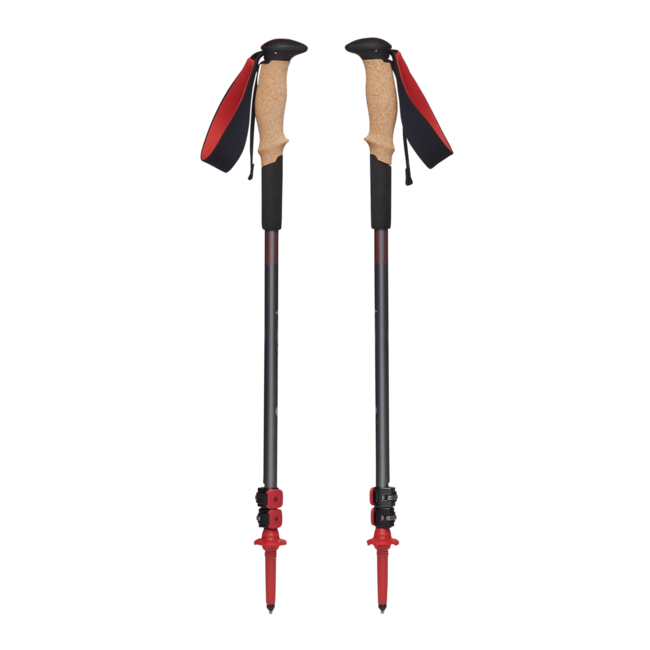 Black Diamond Pursuit Shock Trekking Poles, Steel Grey-Octane