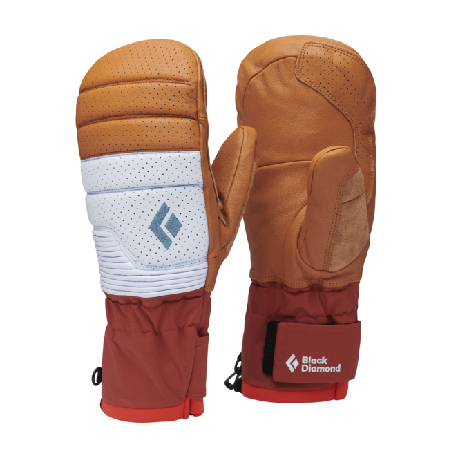 Black Diamond Progression Mitts Winter Gloves, Henna-Belay Blue