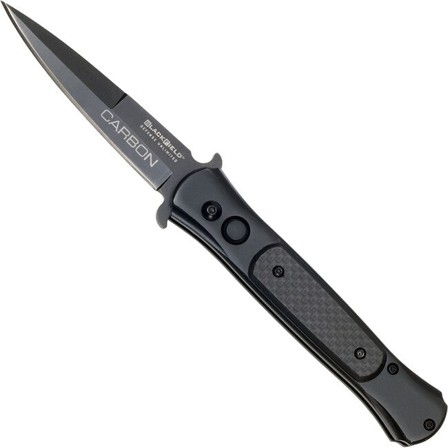 Haller Blackfield Carbon Folding Knife, Black