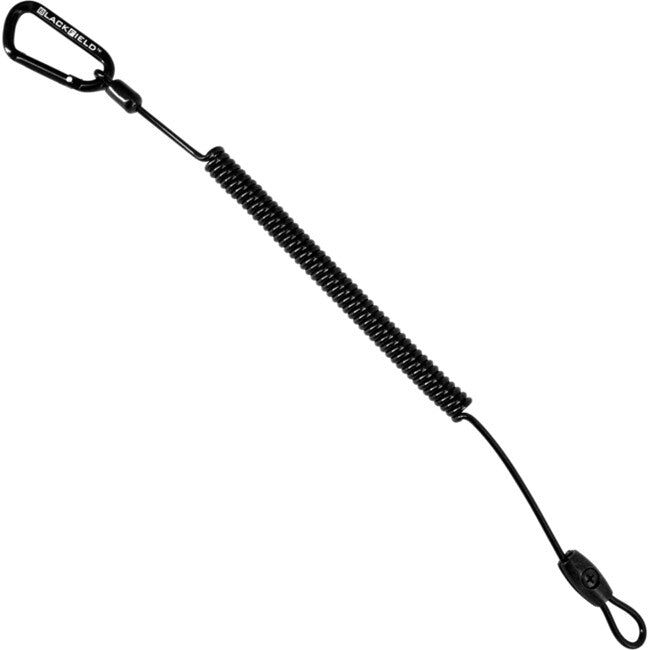 BlackField Retention Lanyard with Carabiner and Clip (40-150cm)