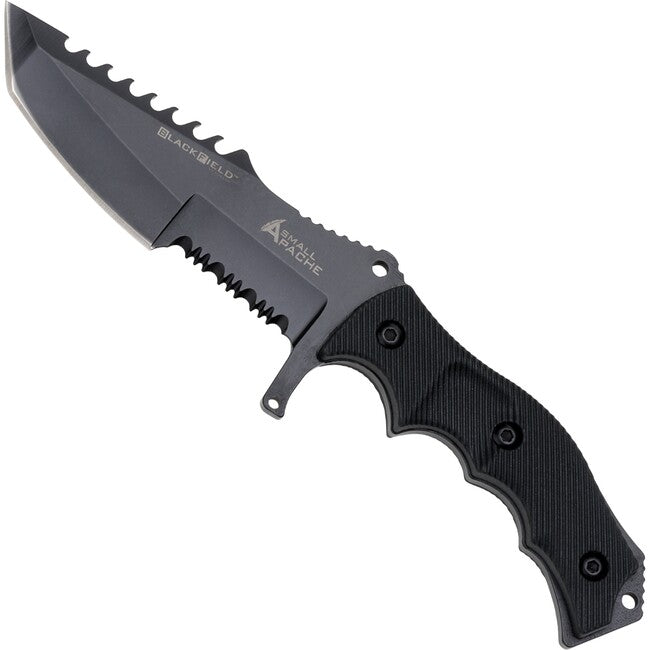 BlackField Apache Small Fixed Blade Knife, Black