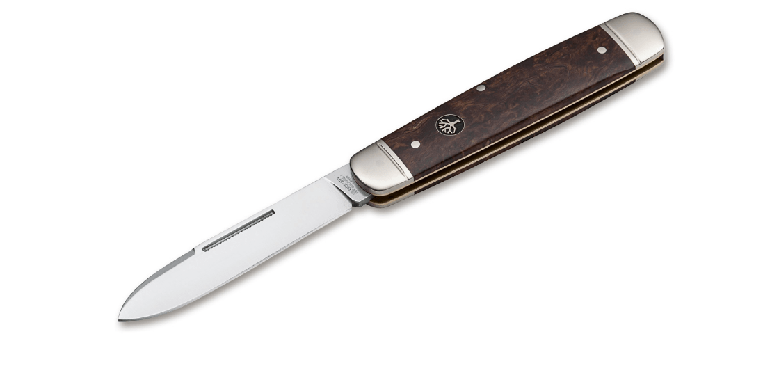 Böker Cattle Folding Knife 8.2 cm, Curly Birch Wood