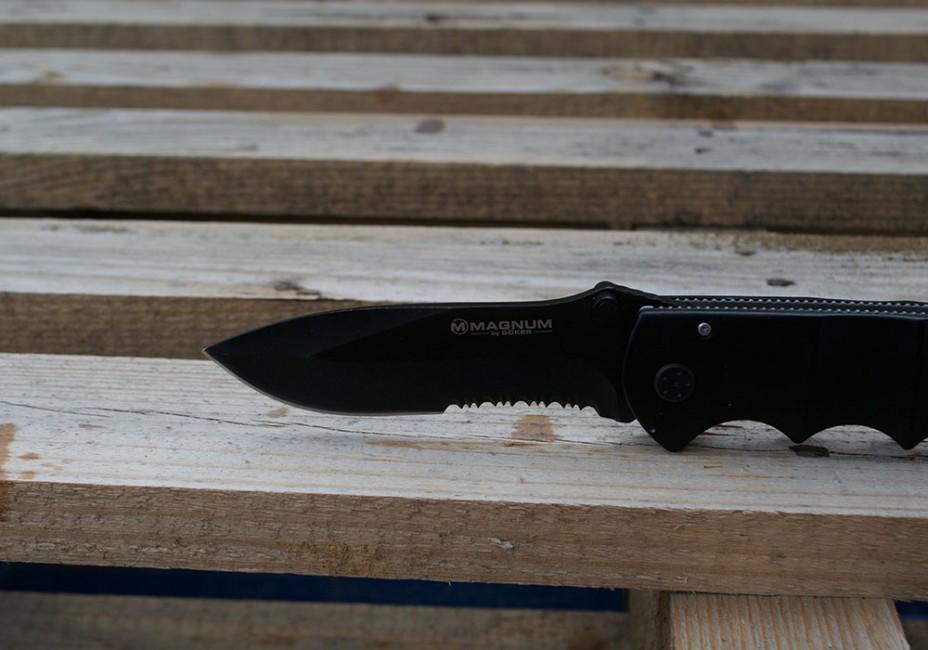 Boker Magnum Black Spear Folding Knife 23cm