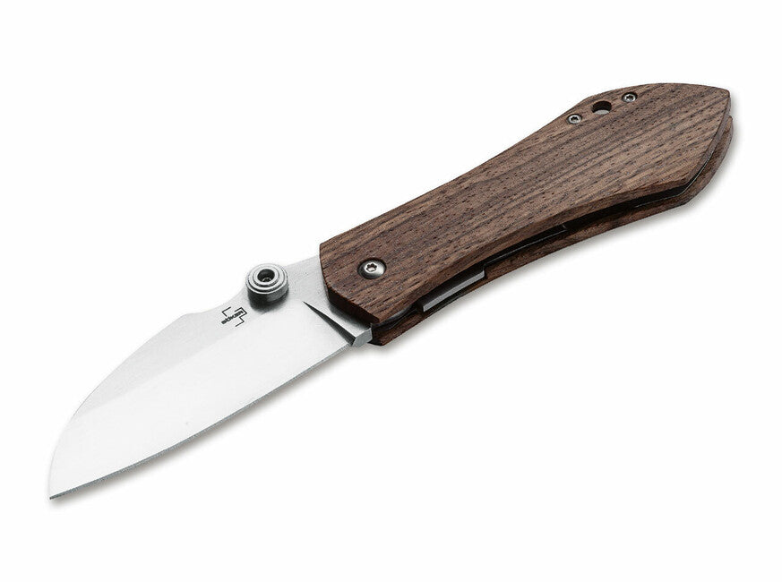 BÖKER Anso 67 Pro Folding Knife 8.7 cm, Zebrawood, Nylon Sheath