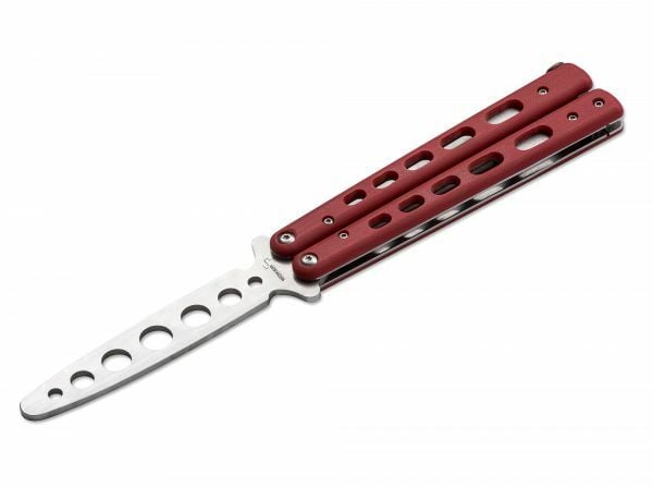 Böker Plus Balisong Trainer 10.3 cm, Red, G10