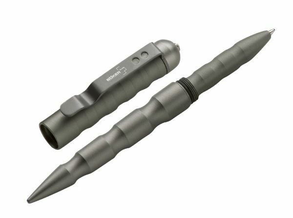 Boker Plus Gray Tactical Pen, 18.3 cm, Grey