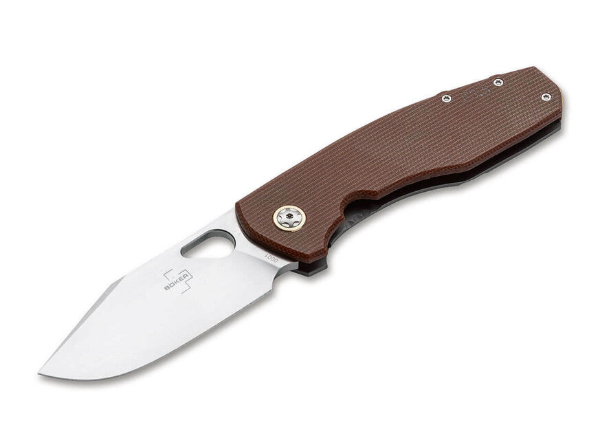 Boker Plus Micarta Folding Knife, Brown, 8.5 cm