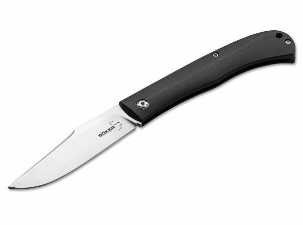 BÖKER Slack Pocket Knife, Black, G10, 8.2 cm