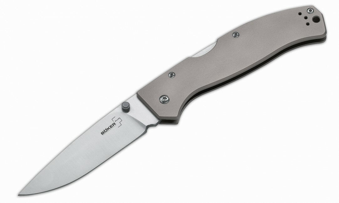 Boker Titan Drop Pocket Knife, 9.3 cm, Titanium