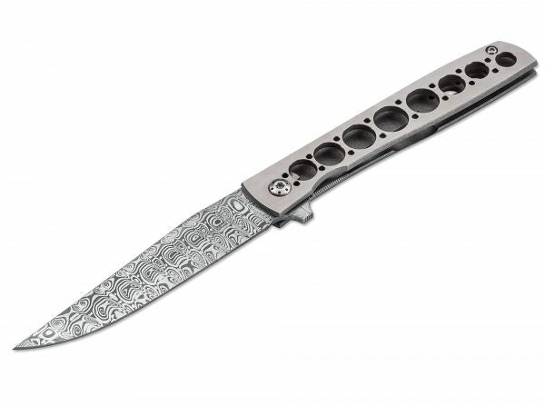 Böker Urban Trapper Pocket Knife Damasteel, 8.7cm, Damascus, Titanium