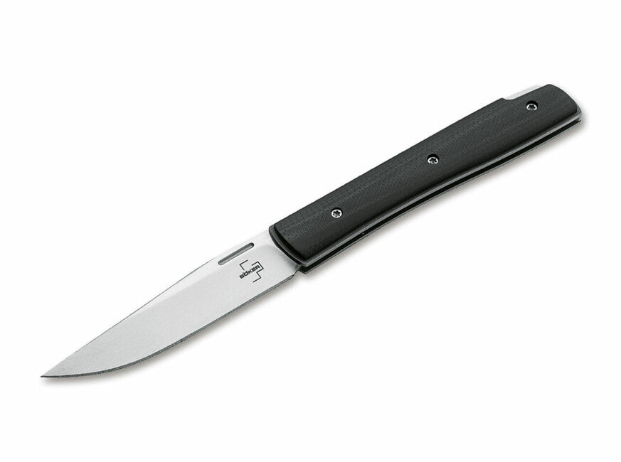 Böker Urban Trapper Petite Backlock Pocket Knife 7 cm, Black G10