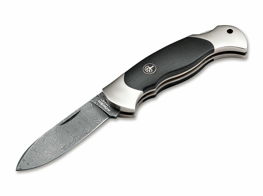 Böker Scout Spearpoint Pocket Knife 7.9cm, Damascus, Wood
