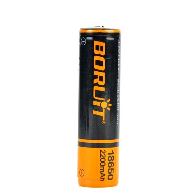 Boruit 18650 Battery 2200 mAh, Li-Ion