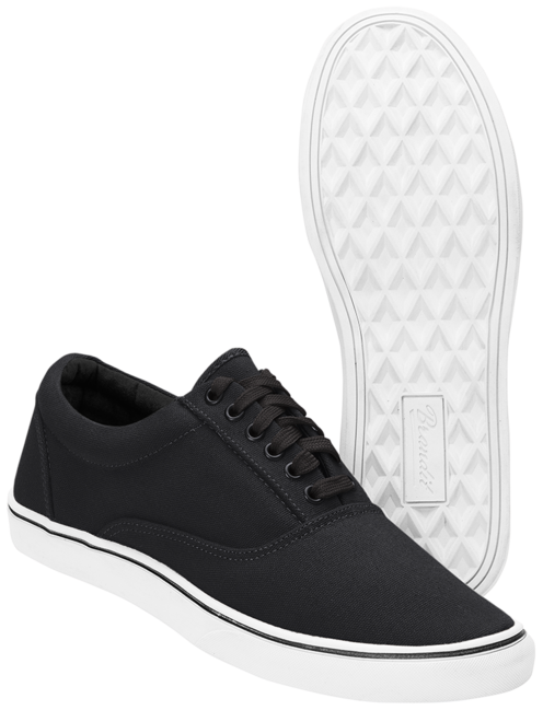 Brandit Bayside Sneaker, Black-White