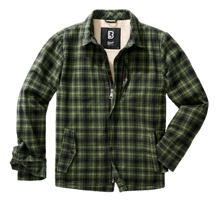 Brandit Classic Sherpa Jacket, Olive-Black