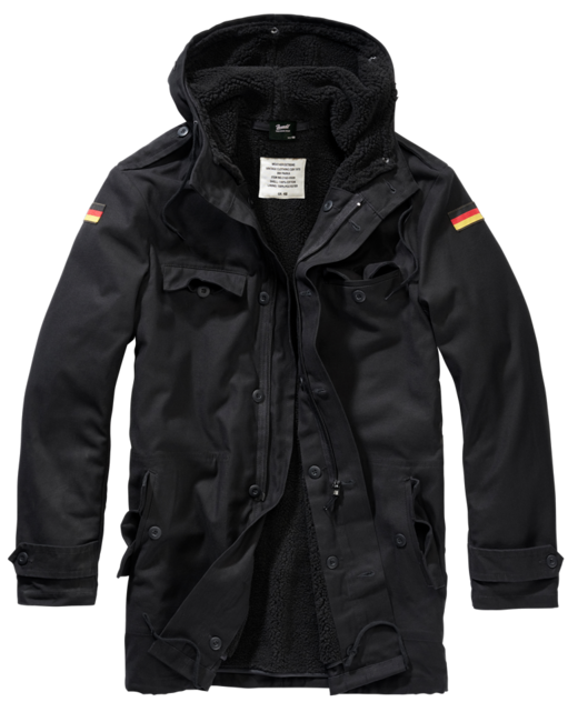Brandit BW Parka Flag, Black