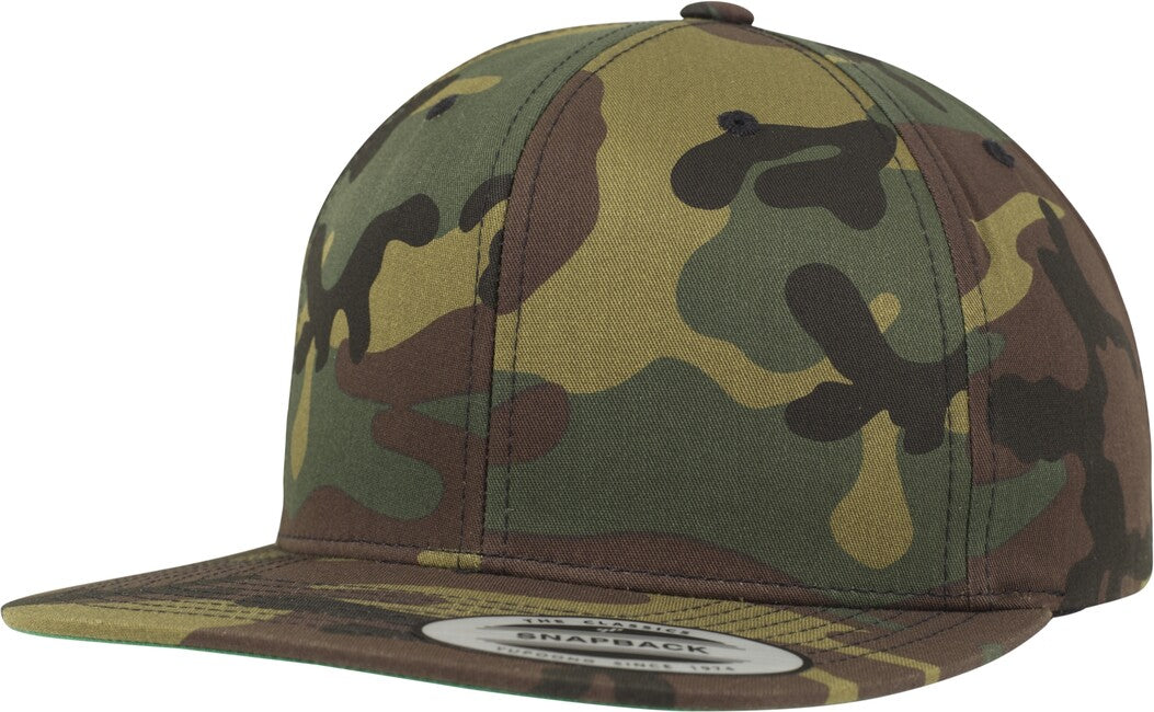 Brandit Camo Classic Snapback Cap, Woodland