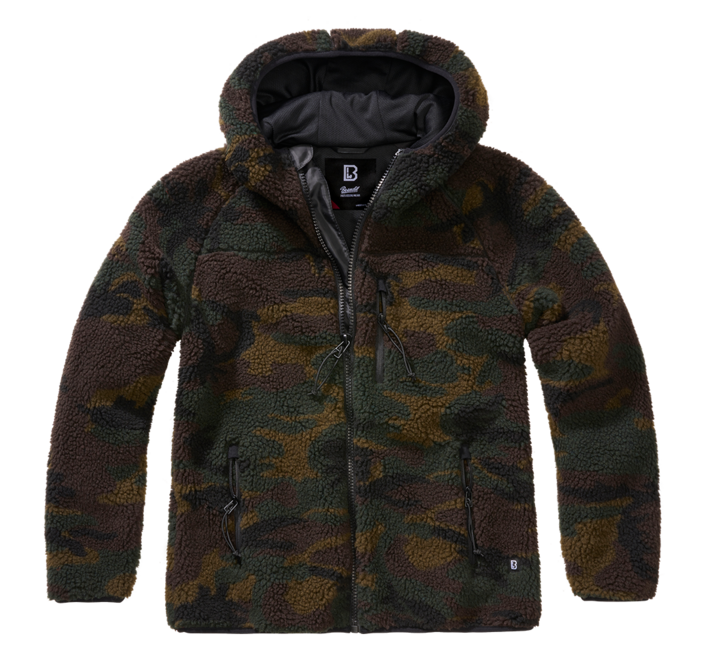 Brandit Women's Teddyfleece Hoodie Jacket, Woodland
