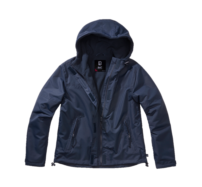 Brandit Women's Frontzip Windbreaker, Navy Blue