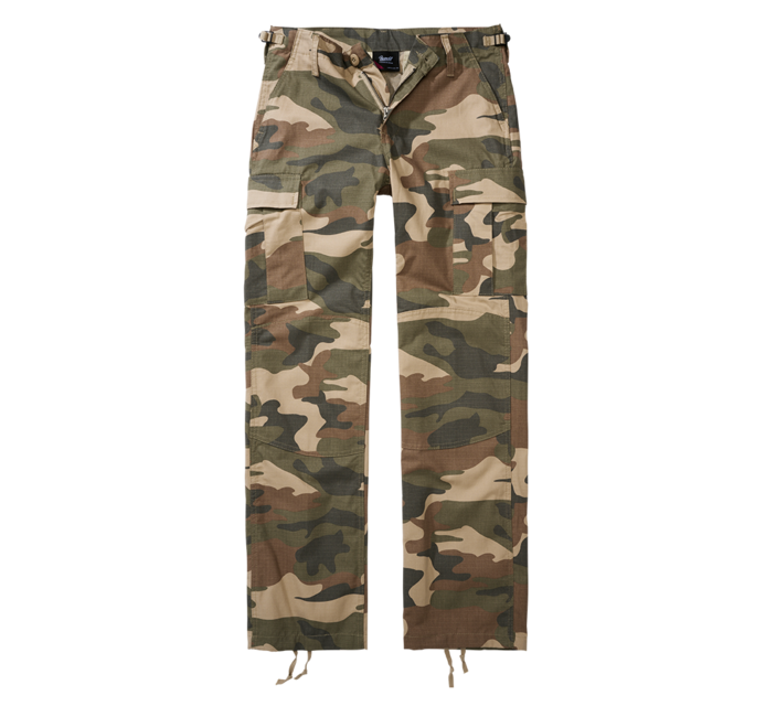 Brandit Women's BDU Ripstop Pants, Light Woodland