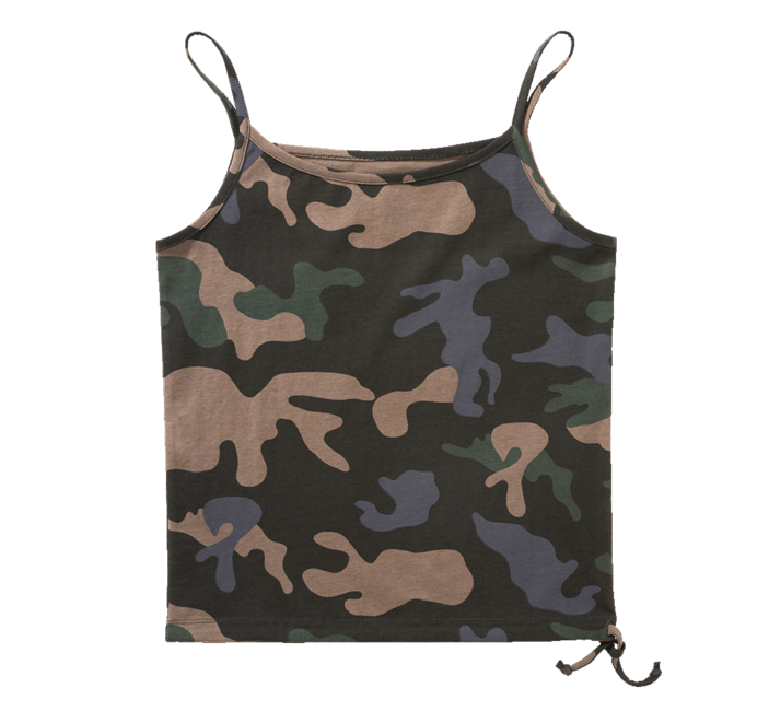 Brandit Women's Tank Top, Dark Camo
