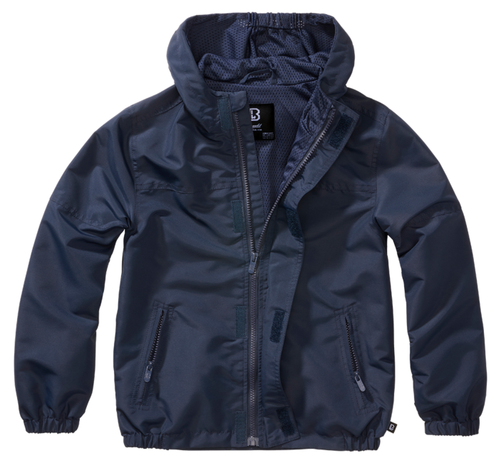 Brandit Kids Summer Frontzip Windbreaker Jacket, Navy Blue