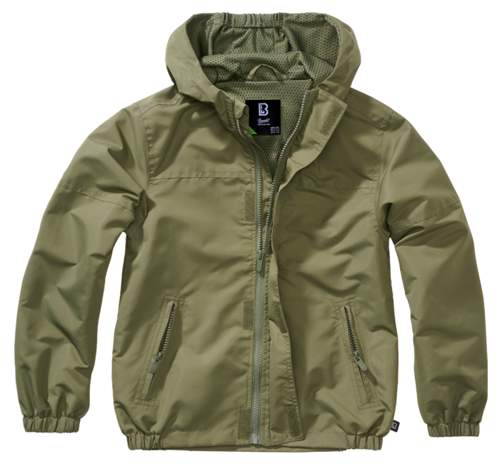 Brandit Summer Frontzip Windbreaker Jacket, Olive