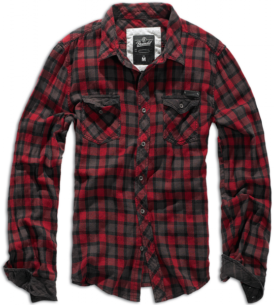 Brandit Duncan Shirt, Red Brown