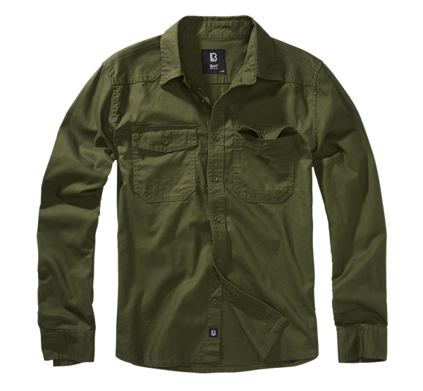 Brandit Flanellshirt Shirt, Olive