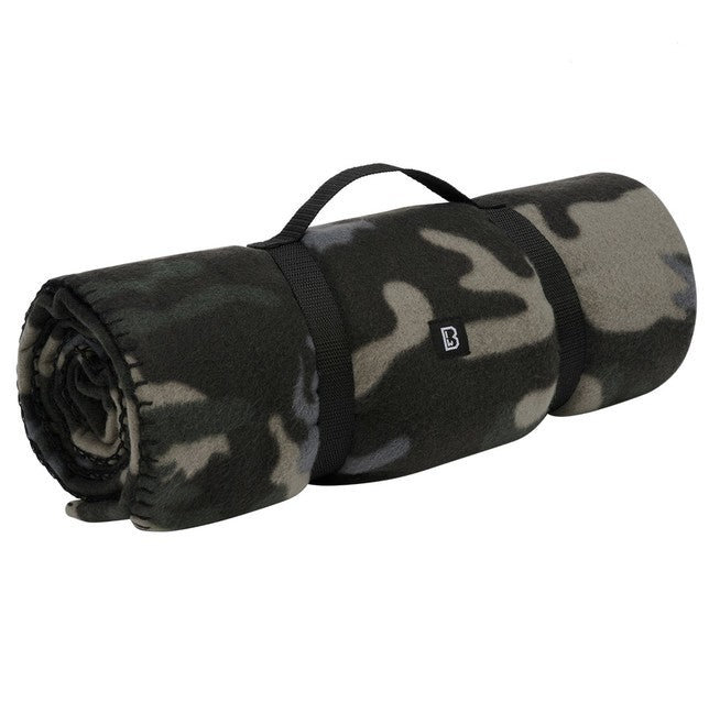 Brandit Fleece Blanket 135 x 175 cm, Dark Camo