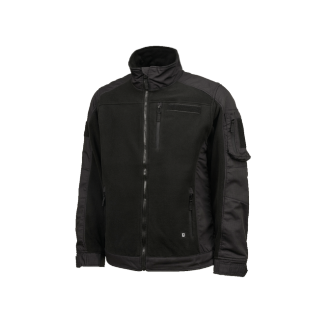 Brandit Fleecejacket Ripstop, Black