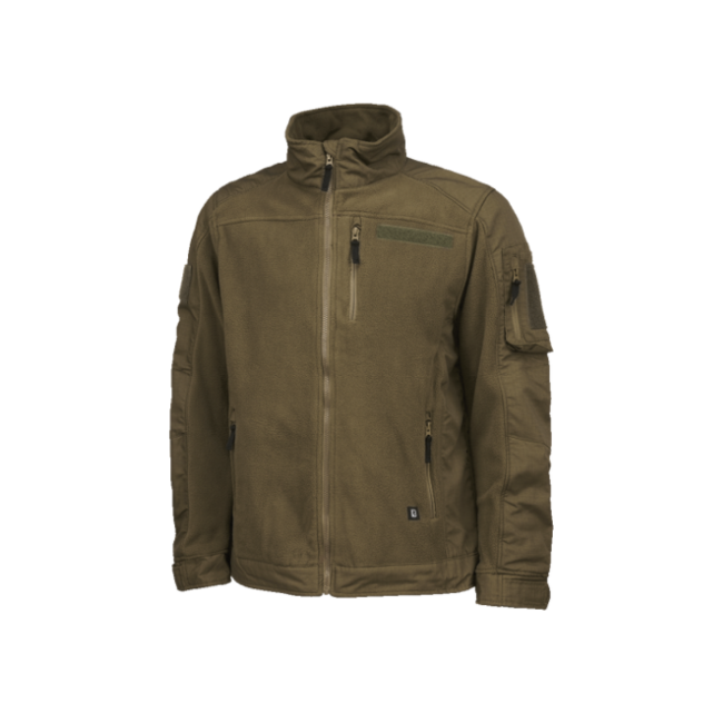 Brandit Fleecejacket Ripstop Jacket, Olive