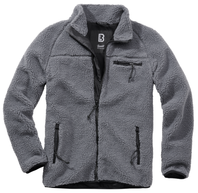 Brandit Teddyfleece Fleece Jacket, Anthracite