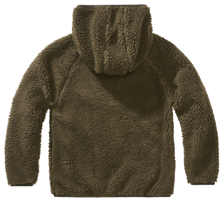 Brandit Teddy Fleece Jacket, Olive, Children's