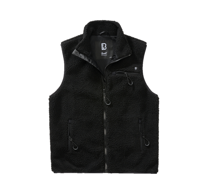 Brandit Teddyfleece Fleece Vest, Black