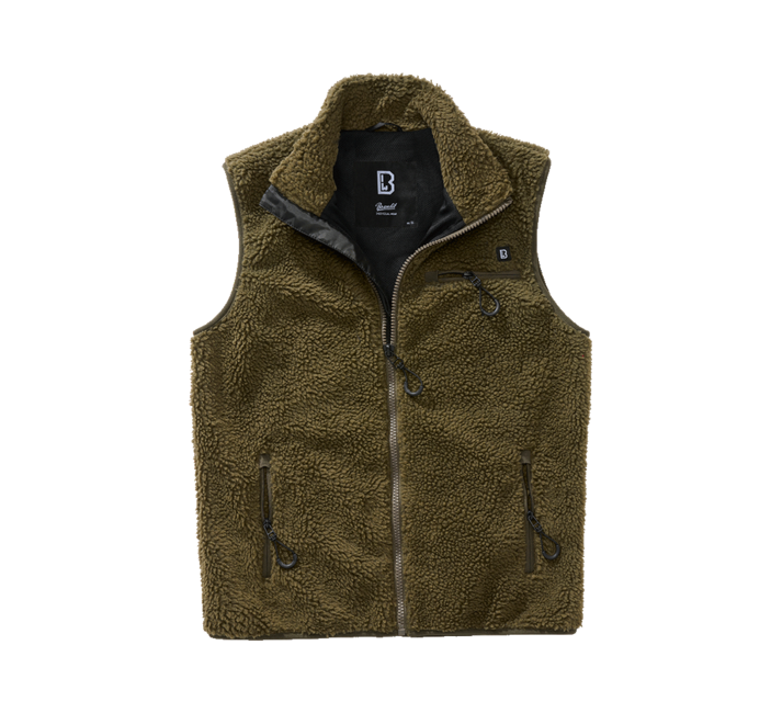 Brandit Teddyfleece Fleece Vest, Olive