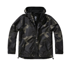 Brandit Frontzip Windbreaker Jacket, M90 Dark Camo