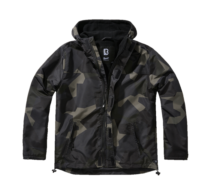Brandit Frontzip Windbreaker Jacket, M90 Dark Camo