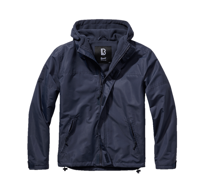 Brandit Frontzip Windbreaker Jacket, Navy Blue