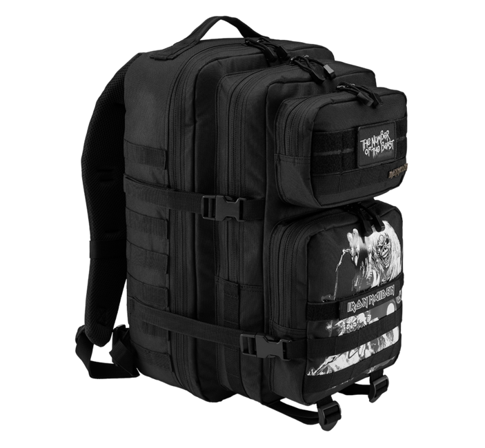 Brandit Iron Maiden US Cooper Backpack Eddy Glow 40L, Black