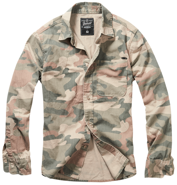 Brandit Josh Shirt, Light Woodland