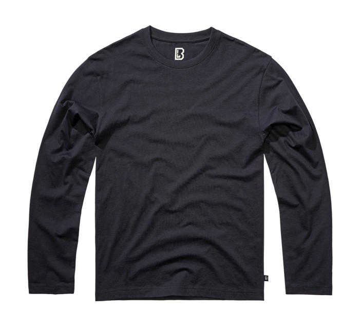 Brandit Premium Long Sleeve T-Shirt, Navy Blue