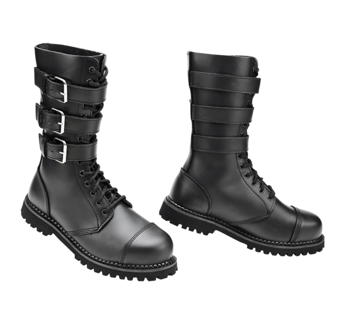 Brandit Phantom Leather Boots, Black