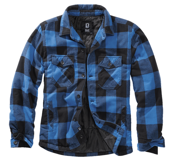 Brandit Lumber Jacket, Black and Navy Blue