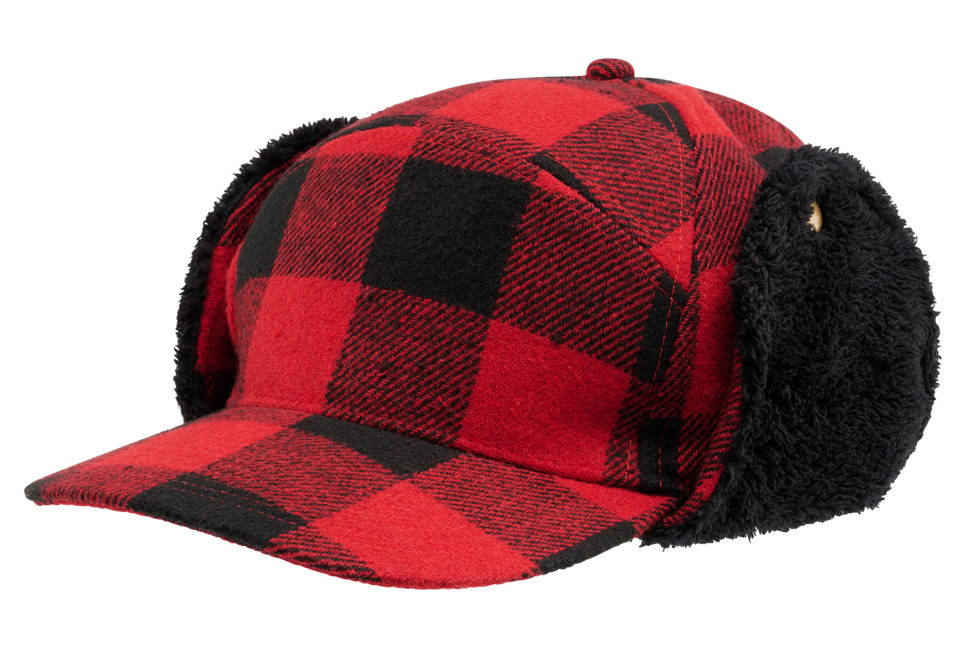 Brandit Lumberjack Winter Beanie, Red/Black