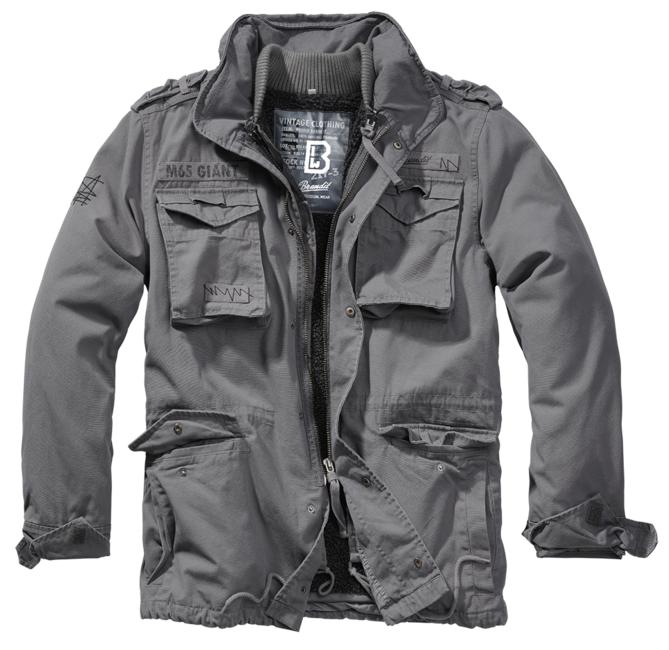 Brandit M65 Giant Winter Jacket, Charcoal Grey