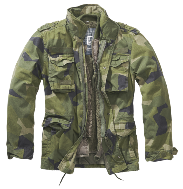 Brandit M65 Giant zimná bunda, swedish camo M90
